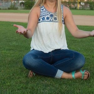 American Eagle Boho Tank Top